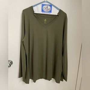 Pima v-neck tunic